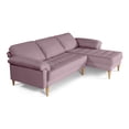 thumbnail image 2 of Sala Modular Reversible Makora Cavalli Con Memory Foam, Color Palo De Rosa, Lino Respaldo Reclinable De 3 posiciones., 2 of 10