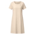 thumbnail image 5 of Tshirt Dress Women Short Sleeve Crewneck Loose Fit Flowy Midi Dresses Summer Beach Vacation Dress, 5 of 5