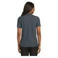 thumbnail image 2 of Port Authority Women's Short Sleeve Silk Touch Classic Polo Shirt Steel Grey 6X-Large, 2 of 4