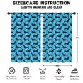 thumbnail image 2 of Blackout Kids Curtains,Blue Dachshunds Dog Childrens Insulated Curtains Set Of 2,Bedroom Essentials,Toddler Room Decor 52"x84"(132x213cm), 2 of 4