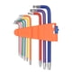 thumbnail image 1 of Juego de llaves en L multicolor de 9 Uds., llave Torx, juego de llaves de estrella, llave Torx de a Tomshoo  Llave de vaso, 1 of 7