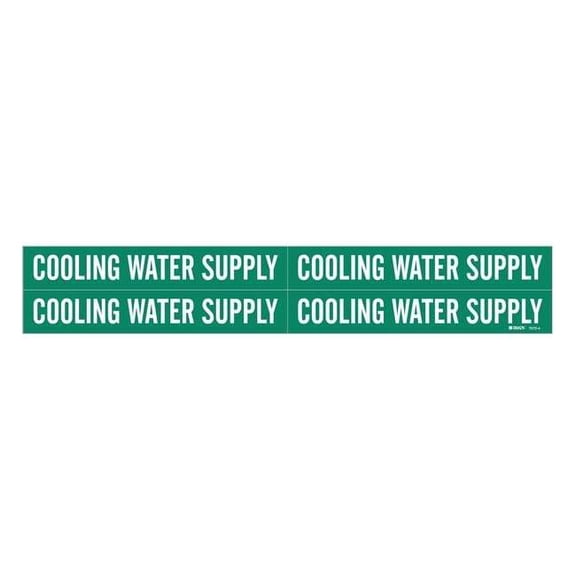 Brady Pipe Mkr,Cooling Water Supply,3/4to2-3/8 7072-4
