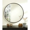 thumbnail image 2 of Martin Svensson Home Miroir Mural Rond Encadré en Métal Bronze Huilé 36 Pouces, 2 of 6