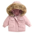 thumbnail image 4 of NAISIBABY Boys Girls Snowsuit, Kids Waterproof Jumpsuit Outdoor Thicken Snow Ski Clothes Set Pink 2-3T, 4 of 8