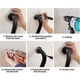 thumbnail image 5 of Barra de apoyo para baño, de acero inoxidable, para ducha, de seguridad para inodoro, para personas mayores, discapacitadas, niños y embarazadas, color negro, 5 of 5