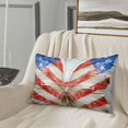 thumbnail image 6 of Haiem Pillowcase for Hair and Skin Queen - Patriotic Butterfly Floral Printed Soft Pillowcase with Envelope Closure-14"x20", 6 of 8