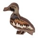 thumbnail image 4 of Adorno artesanal de madera, estatua de Animal grabada en 3D, estatuilla tallada en madera para decoración de escritorio del hogar, pato salvaje, 4 of 5