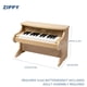 thumbnail image 3 of Teclado de piano ZIPPY Kids de madera digital de 25 teclas para niños pequeños, 3 of 6
