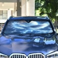 thumbnail image 4 of ALAZA Phoenix Windshield Sun Shade Car Foldable Sun Visor Block UV Rays Protector 57"x31.5", 4 of 8