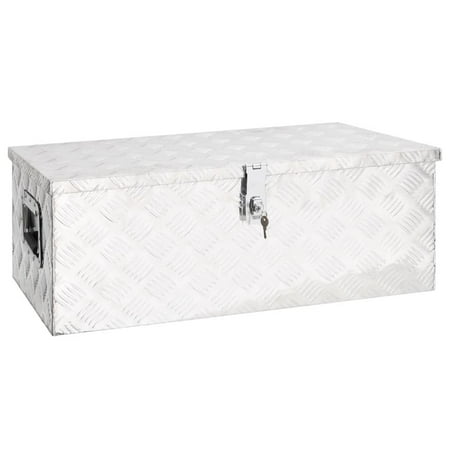 

Storage Box Silver 31.5 x15.4 x11.8 Aluminum