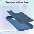 thumbnail image 6 of Innens Case for iPhone15/15 Plus/15 Pro/15 Pro Max Liquid Silicone Phone Cover, Blue, 6 of 18