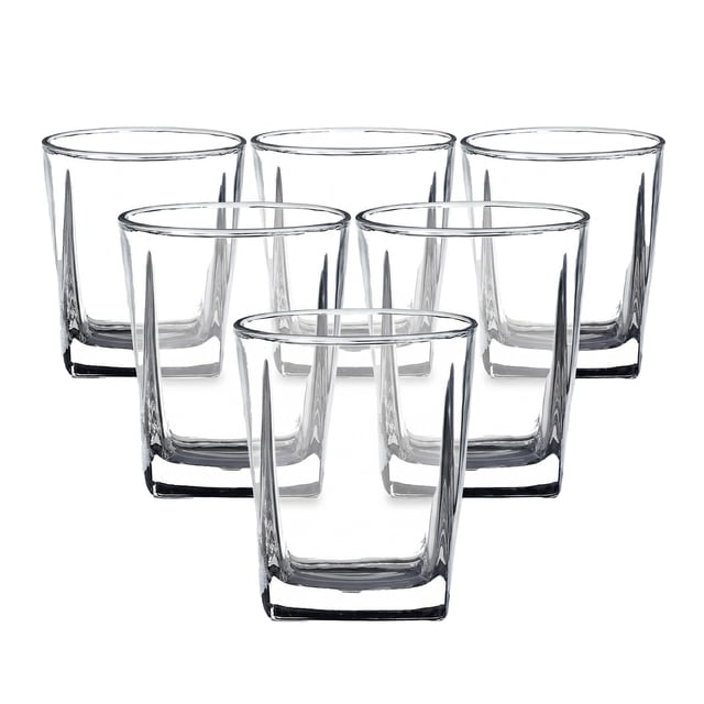 Juego 6 Vasos de Vidrio glazé dof. 270 ml