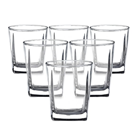 Juego 6 Vasos de Vidrio glazé dof. 270 ml