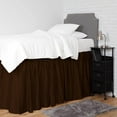 thumbnail image 5 of College Dorm Bedskirt - Ruffled Dorm Bedskirt for Dorm Bed - Twin XL Size - 100% Microfiber - 56" Drop - Twin XL - Chocolate Solid., 5 of 8