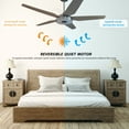 thumbnail image 4 of SMAAIR Explorer 56inch Outdoor Ceiling Fan with Light for Smart Home, 4 of 10