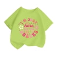 thumbnail image 1 of WEAIXIMIUNG T-Shirt Manches Longues Enfants Filles Mignon Mode Imprimé Col Rond Manches Courtes T-Shirt Été Confortable Décontracté Ample T-Shirt Hauts 2-4 Ans, 1 of 4