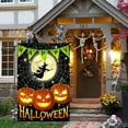 thumbnail image 2 of Garden Flags 12x18 Inch Halloween Garden Flag Outdoor Fall Decorations Vertical Double-Sided Witch Pumpkin Moon Banner Yard Sign for Porch Lawn Home Party Garden Decor, 2 of 6