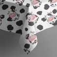 thumbnail image 5 of White Cow Spot Pattern Square Tablecloth,Waterproof Square Table Cover,Wipeable Spillproof Washable Table Cover for Home Kitchen Party Decor 42"X42"(107x107cm), 5 of 6