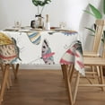 thumbnail image 3 of XMXT Polyester Rectangle Tablecloth, Multicolored Butterfly Hand Painted Waterproof Table Cloth Home Dinner Decor Table Cover for Holiday Party, 54 x 72 inches, 3 of 9