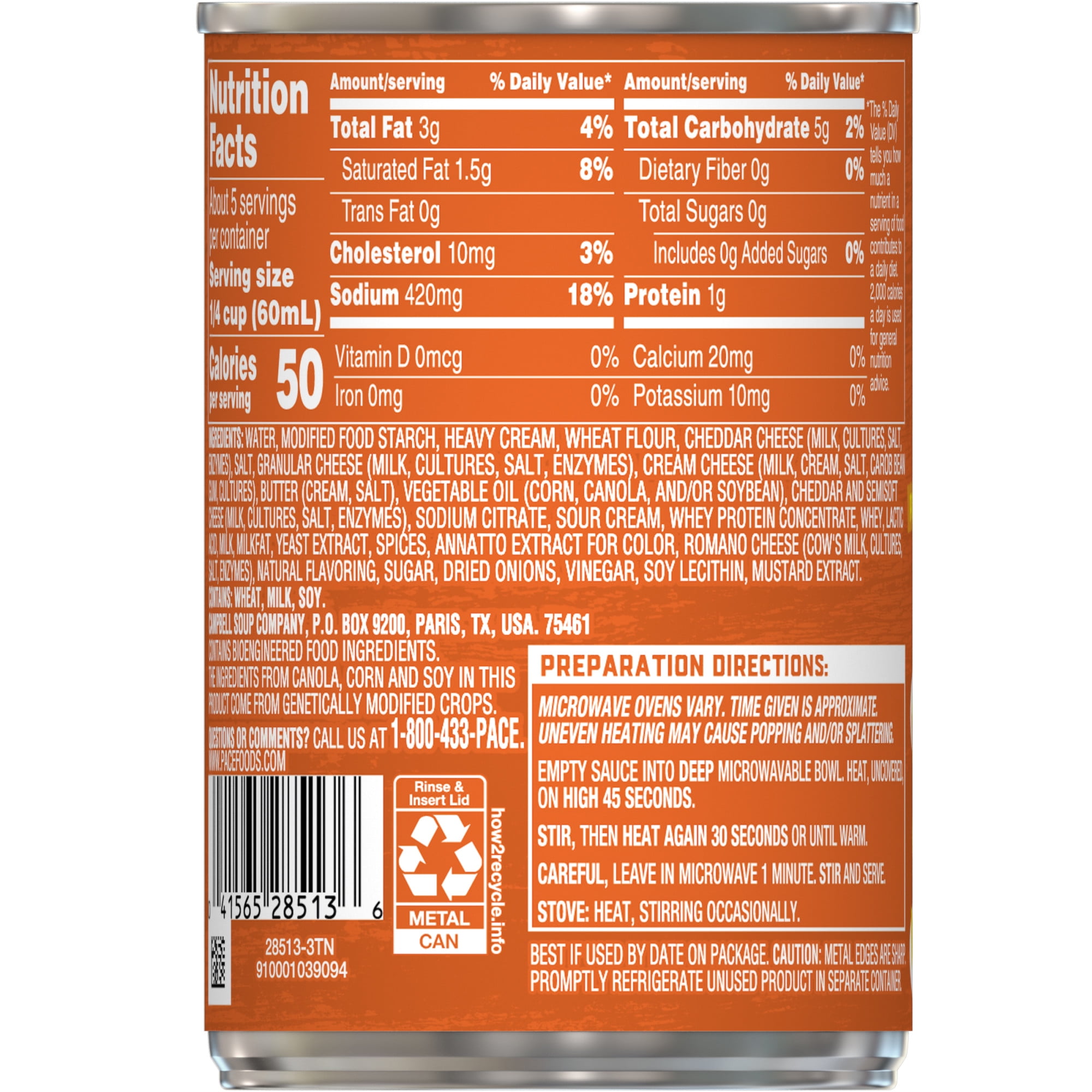 (12 pack) Pace Mild Nacho Cheese Sauce, 10.5 oz