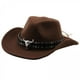thumbnail image 1 of Sombrero de vaquero occidental,Sombrero de vaquero occidental para adultos,mujeres y hombres,Sombreros de Pescador de Disfraces Caballero Dama Jazz,Suministros para fiestas de cumpleaños de, 1 of 8