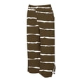 thumbnail image 4 of Women's Linen Pants Summer 2026 Casual Elastic Waist Split Straight Leg Pant Boho Printed Comfy Trousers with Pockets, 4 of 6