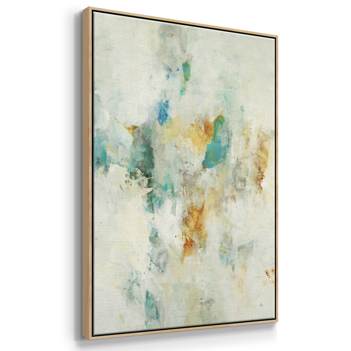 Let's Dance Framed Premium Gallery Wrapped Canvas - Ready to Hang - 27 x 41 - Natural Wood Floating Frame