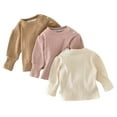 thumbnail image 4 of Vedolay Baby Girls' Clothing Girls' long Sleeve Tops Girls Casual Loose Soft Shirt Coffee,90, 4 of 4