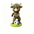 thumbnail image 2 of Adorable Figura de Vaca de Resina: Divertida Escultura con Temática Deportiva para La Decoración Del Escritorio de La Oficina En Casa. Regalos Graciosos de Vacas de Las Tierras Altas para Amantes de, 2 of 7
