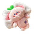 thumbnail image 3 of Plush Key Chain Cute Animal Fruit Zipper Closure Plush Keychain Toy for Handbag Car Type 3, 3 of 4