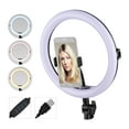 thumbnail image 1 of FlyFlise AFI R11 11 Inch LED Ring Light with Phone Holder 3 Color Temperature Modes, 1 of 8