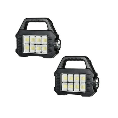 

Jrocdr Solar Flashlight Solar Handheld Flashlight With USB Charging Rainproof Flashlight Rechargeable Multifunction Searchlight For Fishing Headlamp for Reading Toddler Sled Work Light *2PCS