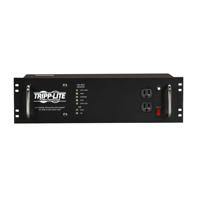 Tripp Lite 2400W 3U Rack Mount Power Conditioner, AVR, AC Surge