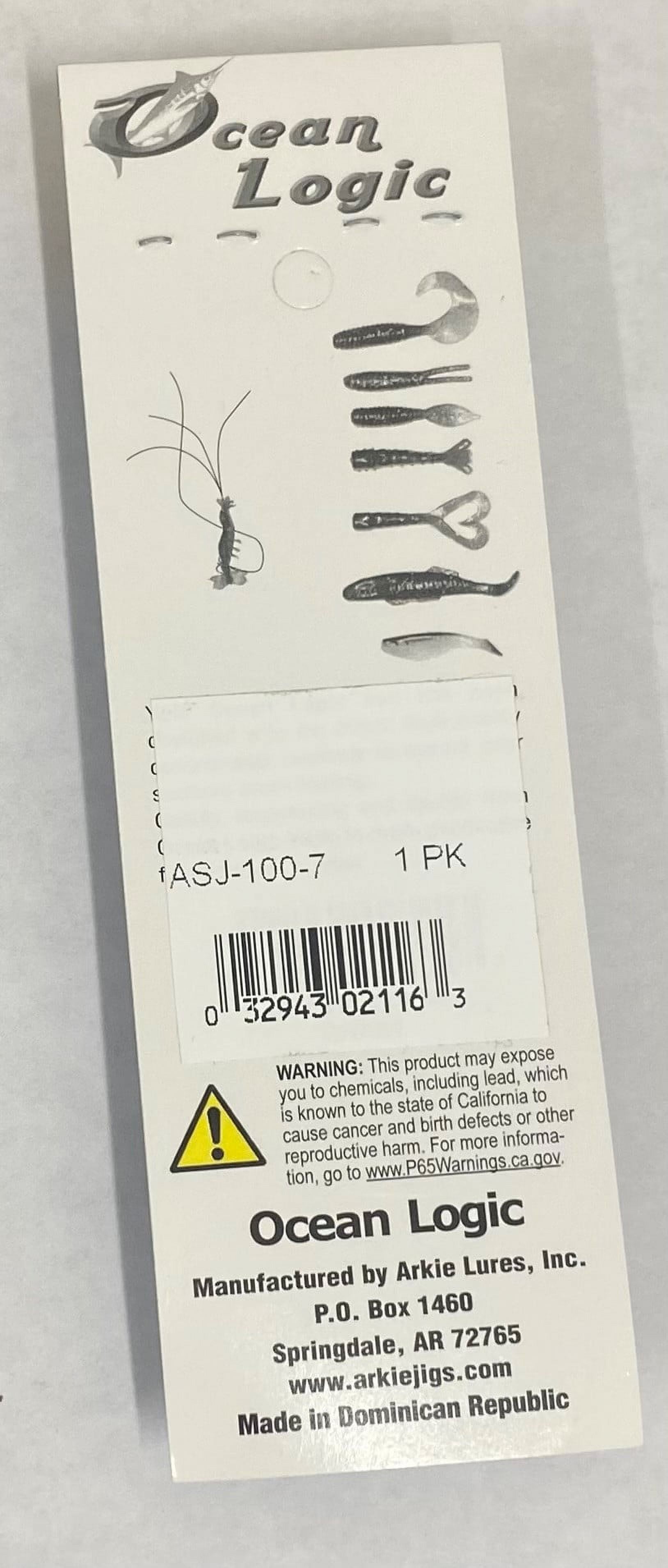(2 pack) Ocean Logic Striper Fishing Jigs, Color White, Size 1 oz.