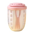thumbnail image 2 of Vaso portátil de ensalada de frutas de doble capa con tenedor integrado, tapa sellada, diseño de drenaje y plástico apto para alimentos, de 15x10 cm para el almuerzo y uso para llevar., 2 of 6