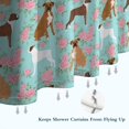 thumbnail image 6 of Cute Boxer Dog and Flowers Florals Shower Curtain 72"x84" ,Bathroom Decorative Shower Curtains Set with 12 Hooks,Modern Waterproof Washable Shower Curtain, 6 of 6
