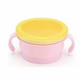 thumbnail image 6 of Jenniferbaby Non-Slip Plastic Snack Catchers Cup with Silicone Lid and Plastic Cover, Pink, 2 Piece, 6 of 8