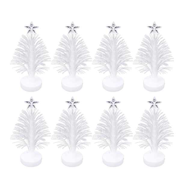 FELTECHELECTR 8 luces LED para árbol de Navidad, lámpara de escritorio, luz nocturna, accesorios de fiesta, luz de fibra óptica para el hogar y la tienda.