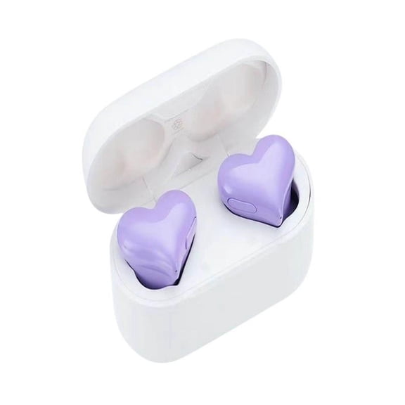 Bluetooth Headphones Heart Shaped Bluetooth Earphones Noise Reduction Sports Wireless In Ear Bluetooth Earphones Noise Cancelling Headphones