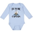 thumbnail image 3 of Inktastic Cute Baby Boy Sailing Captain Boys Long Sleeve Baby Bodysuit, 3 of 4