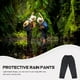 thumbnail image 2 of Pantalones impermeables de doble capa, transpirables y resistentes a la lluvia para adultos., 2 of 6
