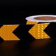 thumbnail image 3 of Cinta de Advertencia Reflectante de 25Mx5cm, Cinta Reflectora de Seguridad para Orientación de Flechas, Señal de Advertencia, Alta Visibilidad, Alta Intensidad, Flecha en Amarillo y Negro, TKD5030, 3 of 5