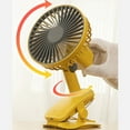 thumbnail image 6 of FHBVT USB Rechargeable Clip Fan, Adjustable 3 Speeds for Desk and Stroller, Portable Shaking Fan for Home Office Dormitory Outdoor Use, Quiet Operation, Ideal for Summer Cooling, 6 of 7