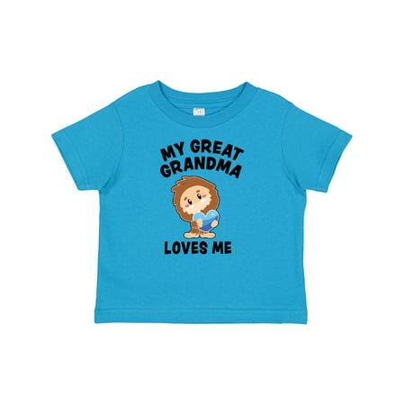 

Inktastic Cute Bigfoot My Great Grandma Loves Me Gift Baby Boy T-Shirt