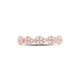 thumbnail image 2 of 10kt Rose Gold Womens Round Diamond Teardrop Stackable Band Ring 1/3 Cttw, 2 of 4