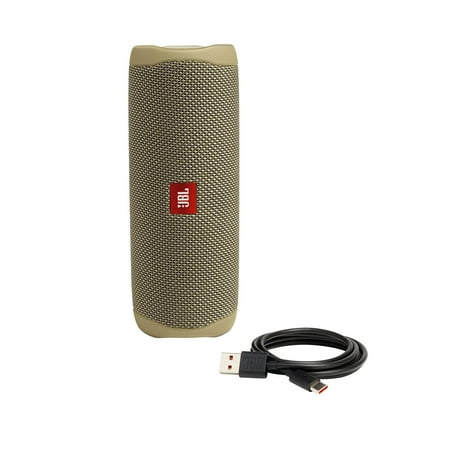 JBL - Flip 5 Portable Bluetooth Speaker - Desert Sand