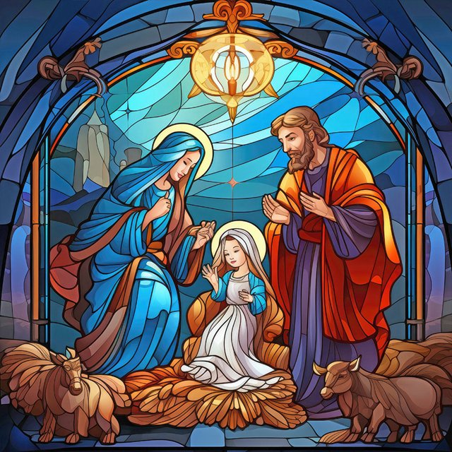 Kit 5D DIY Con Taladro Vidrieras Jesús Creyente 30x30cm