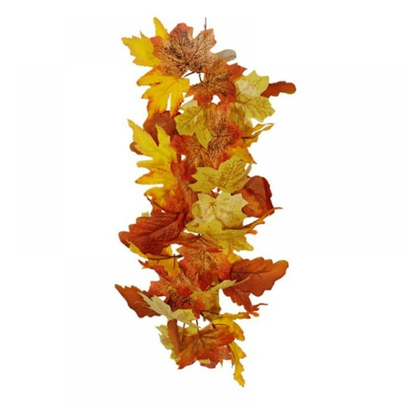 Fall Decorations For Home Fall Garland Maple Leaf Hanging Vine Garland Artificial Autumn Foliage Garland Thanksgiving Decor for Home Wedding 21.65"(L), 9"(W)