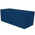 thumbnail image 3 of Gowinex Navy Blue 4 ft x 2.5 ft Fitted Tablecloth Polyester Rectangular Table Cover, 3 of 4