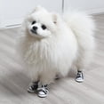 thumbnail image 5 of Waterproof Fashion Wear-resisting Outdoor Anti-slip Breathable Pet Denim Shoes Puppy Sneaker Pet Booties Dog Shoes PINK 2, 5 of 8